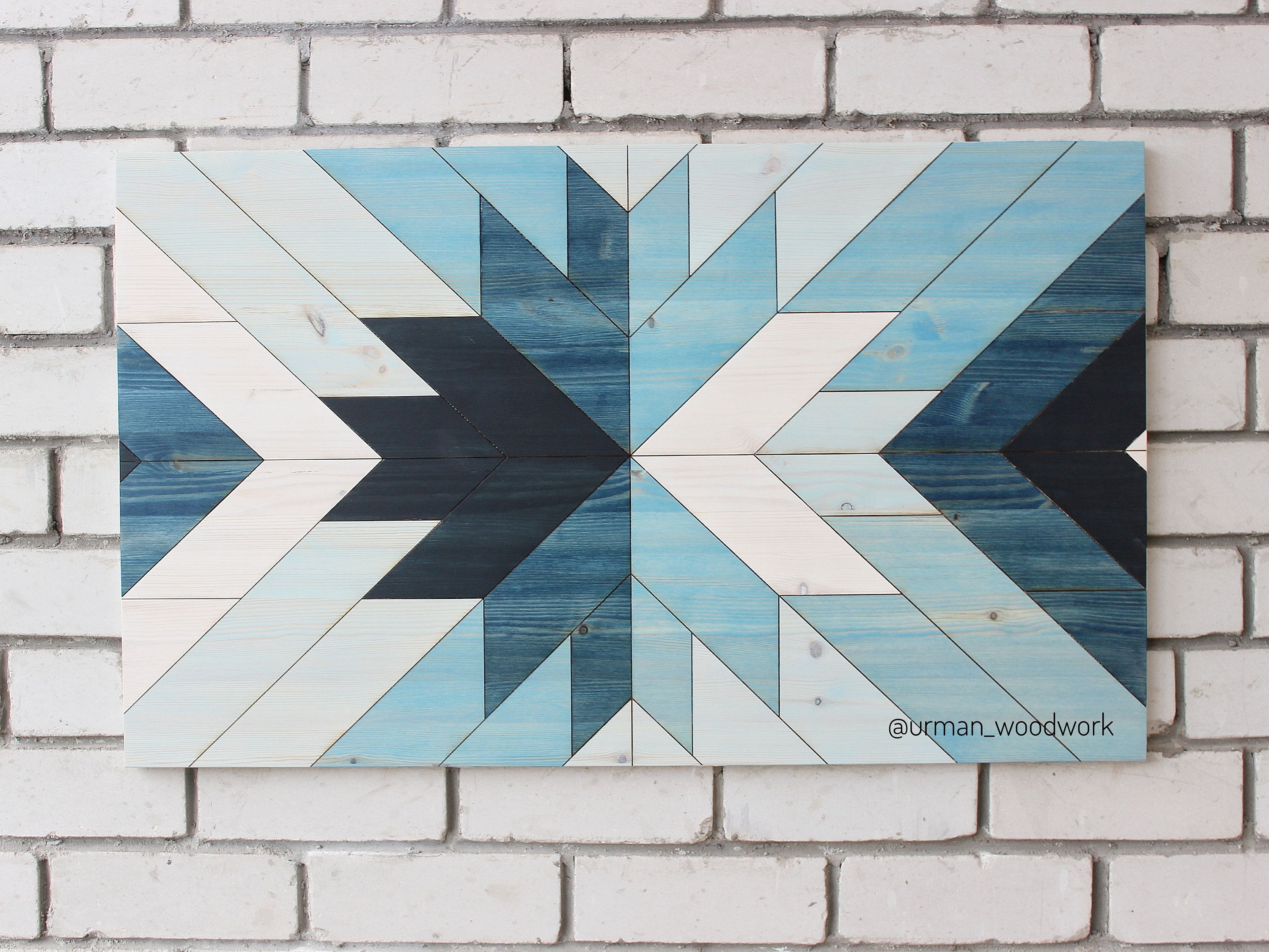 Featured image of post Blue Geometric Wood Wall Art