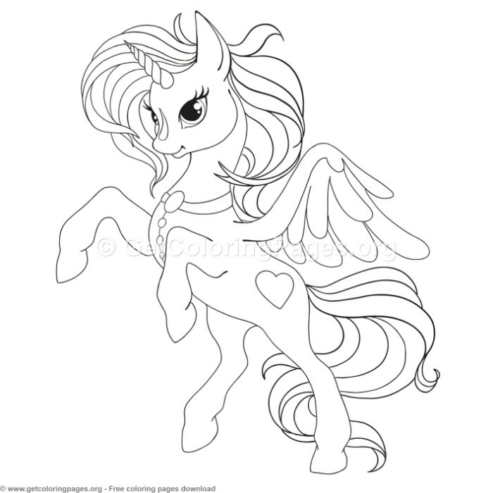 wallpapers Cartoon Unicorn With Wings Coloring Pages unicorn with wings coloring pages