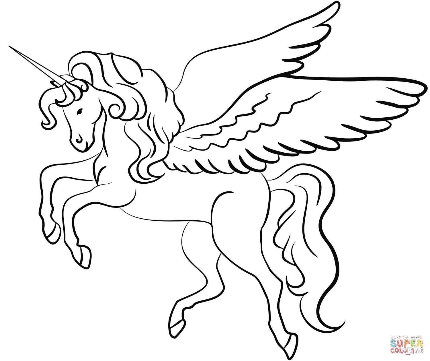 images Cute Unicorn With Wings Coloring Pages cat unicorn with wings coloring pages
