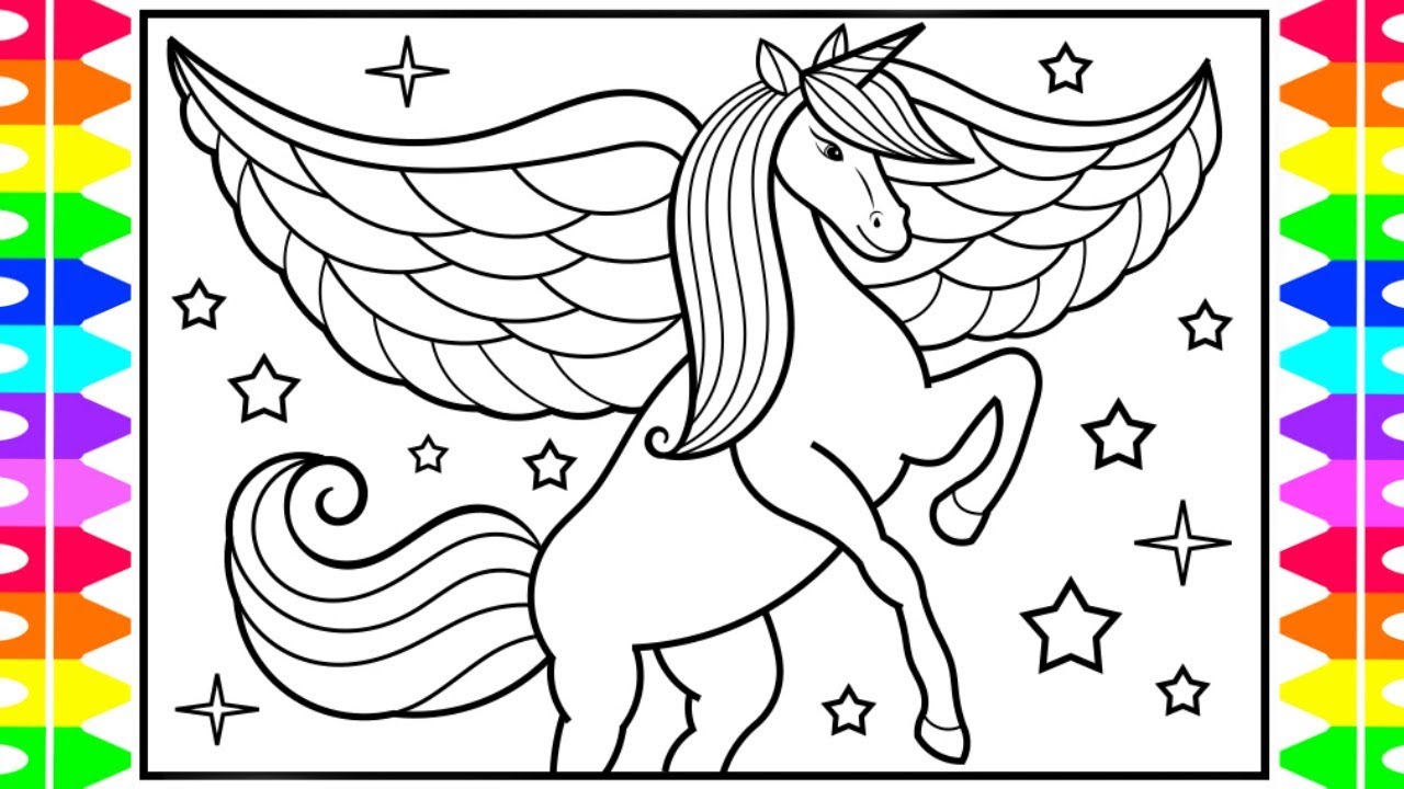 wallpapers Cute Unicorn With Wings Coloring Pages 42 coloring page unicorn with wings