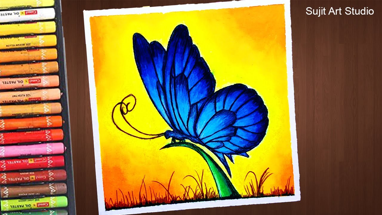 Featured image of post Easy Simple Oil Pastel Drawings Of Butterfly