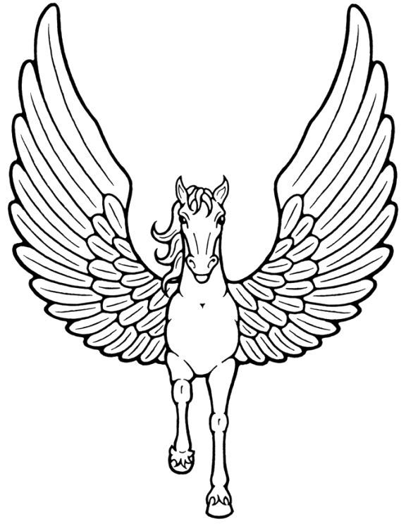 images Free Coloring Pages Unicorn With Wings unicorn pegasus coloring pages
