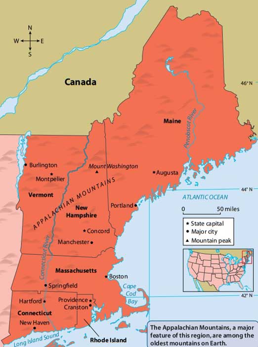 Featured image of post Map Of New England Region