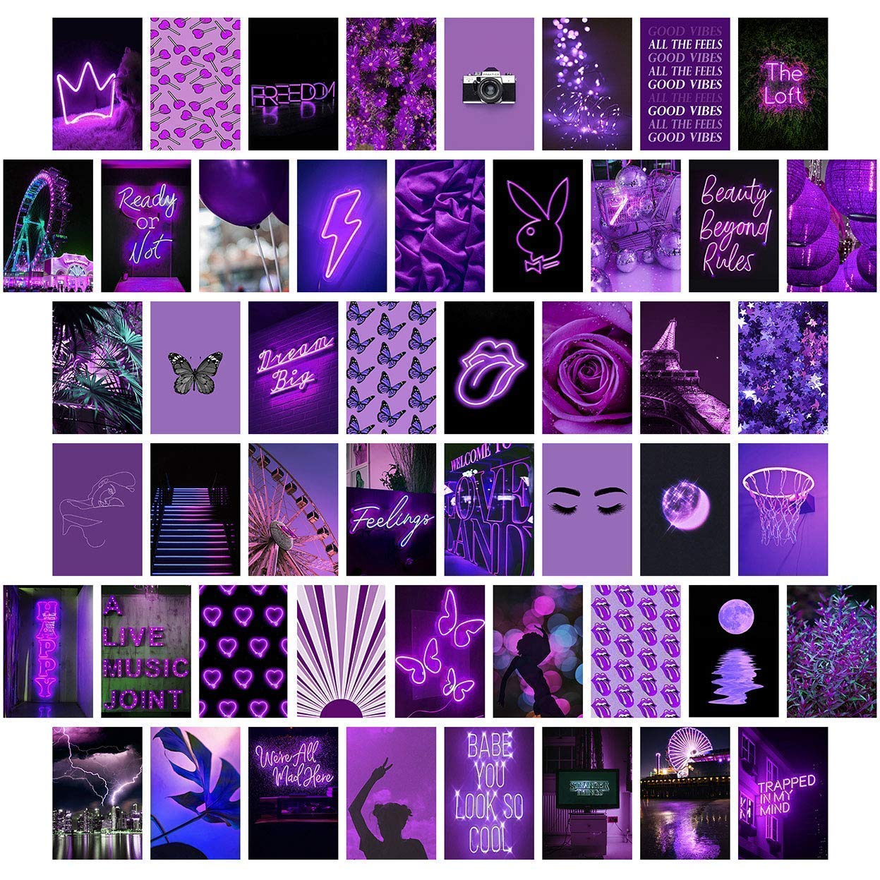 Featured image of post Photo Wall Collage Aesthetic Purple