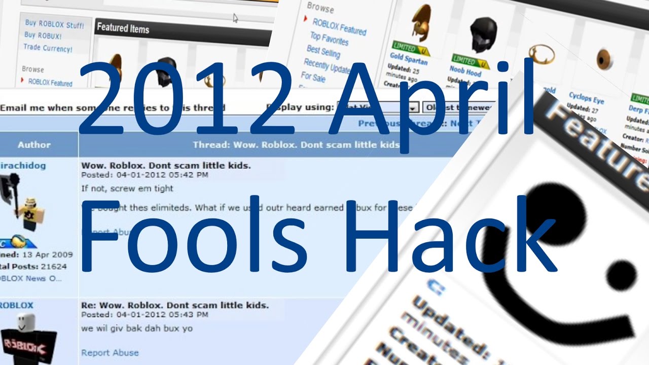 Featured image of post Roblox 2012 April Fools Hack