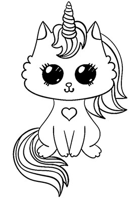 pic Unicorn Cat With Wings Coloring Page winged unicorn coloring pages 4 free