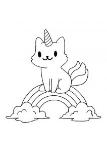 pix Unicorn Cat With Wings Coloring Page unicorn coloring pages 91 free