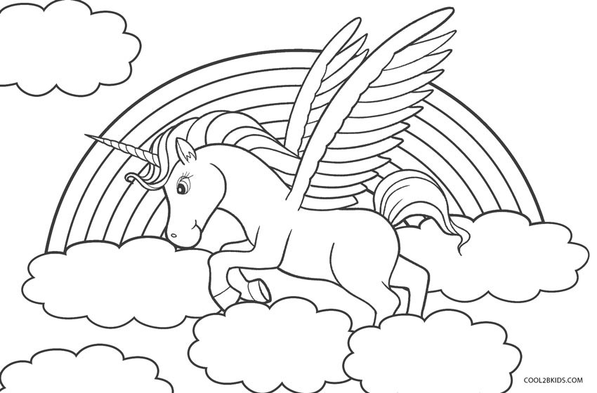 Featured image of post Unicorn With Wings Coloring Pages For Kids